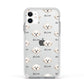 Maltichon Icon with Name Apple iPhone 11 in White with White Impact Case