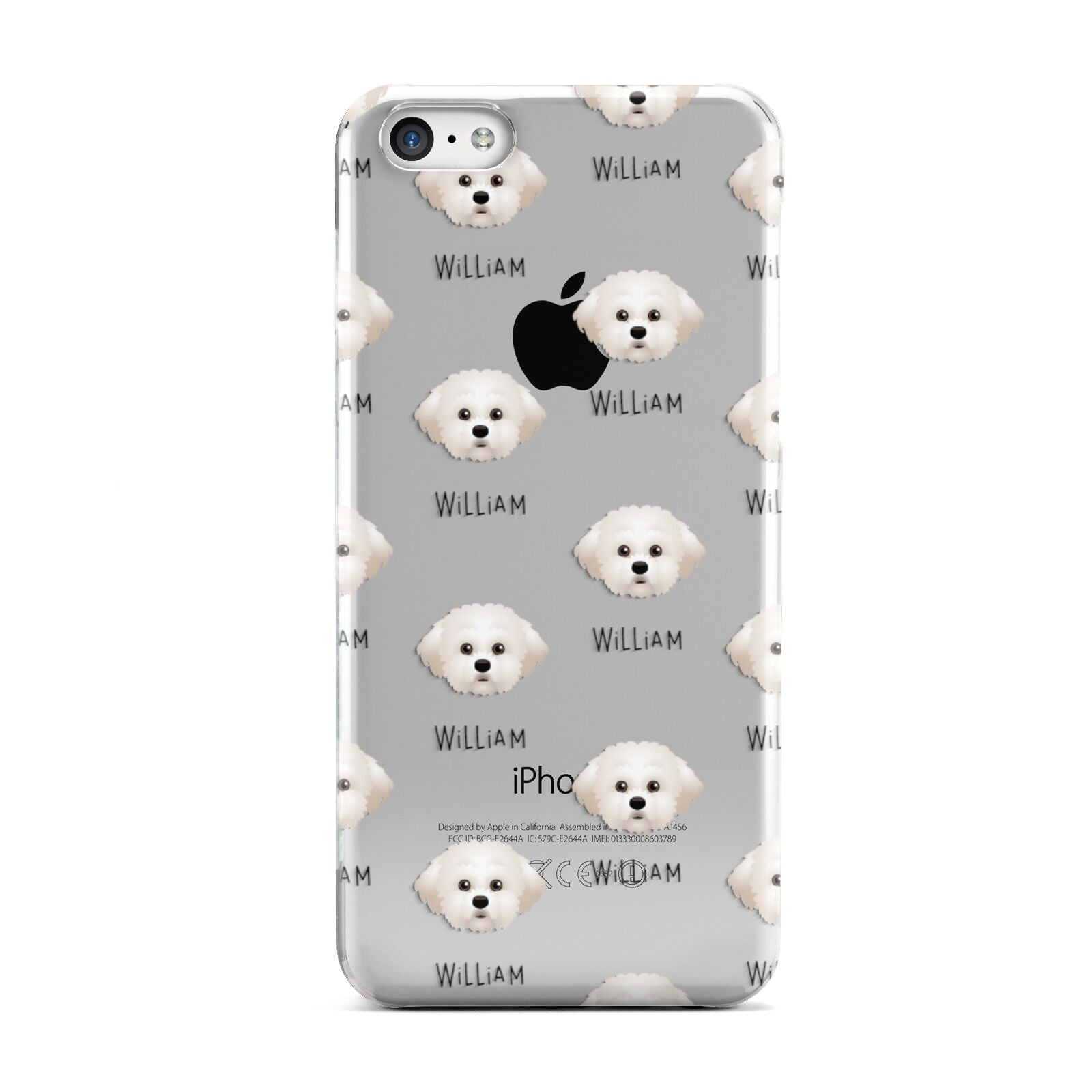 Maltichon Icon with Name Apple iPhone 5c Case