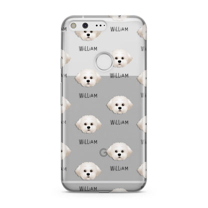 Maltichon Icon with Name Google Pixel Case