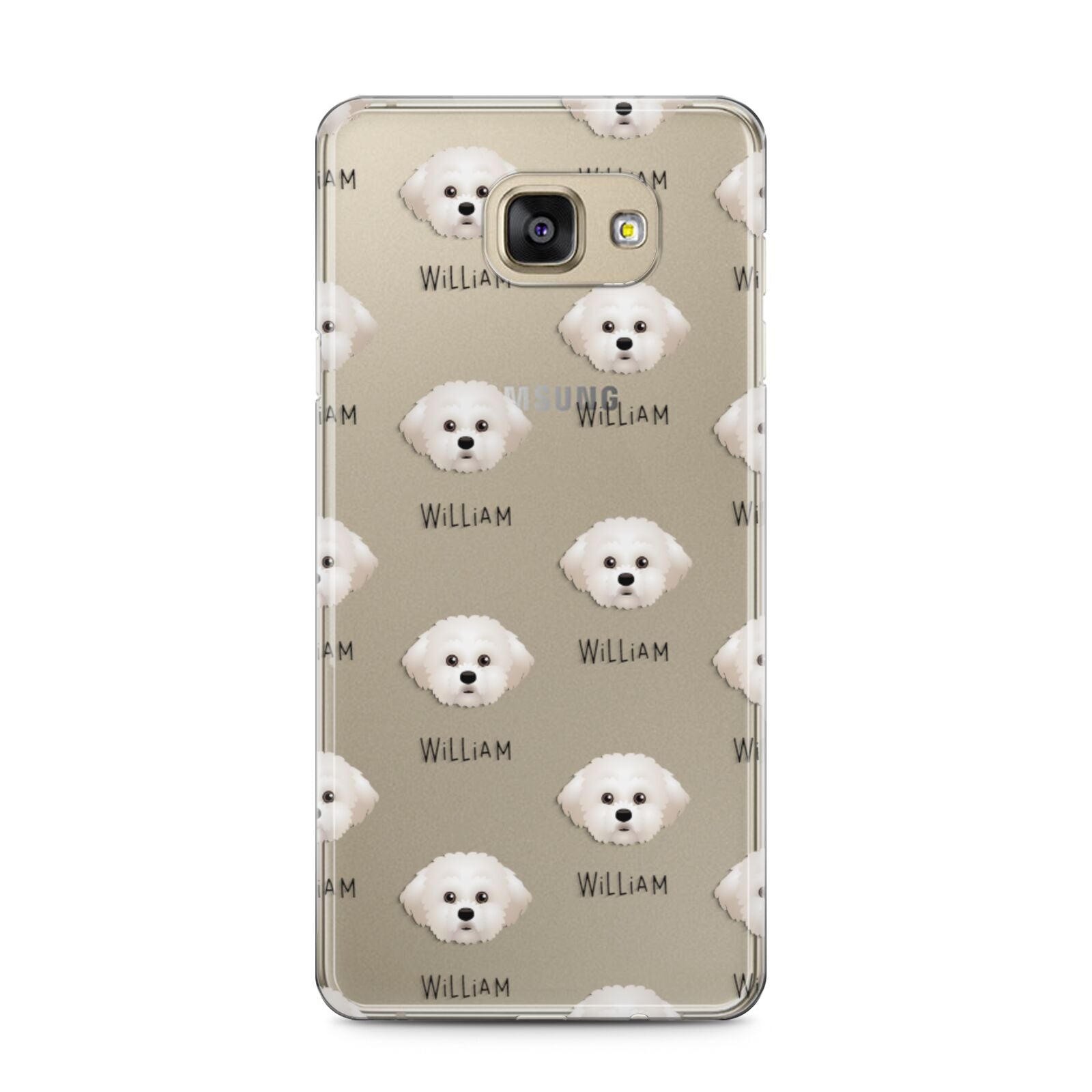 Maltichon Icon with Name Samsung Galaxy A5 2016 Case on gold phone