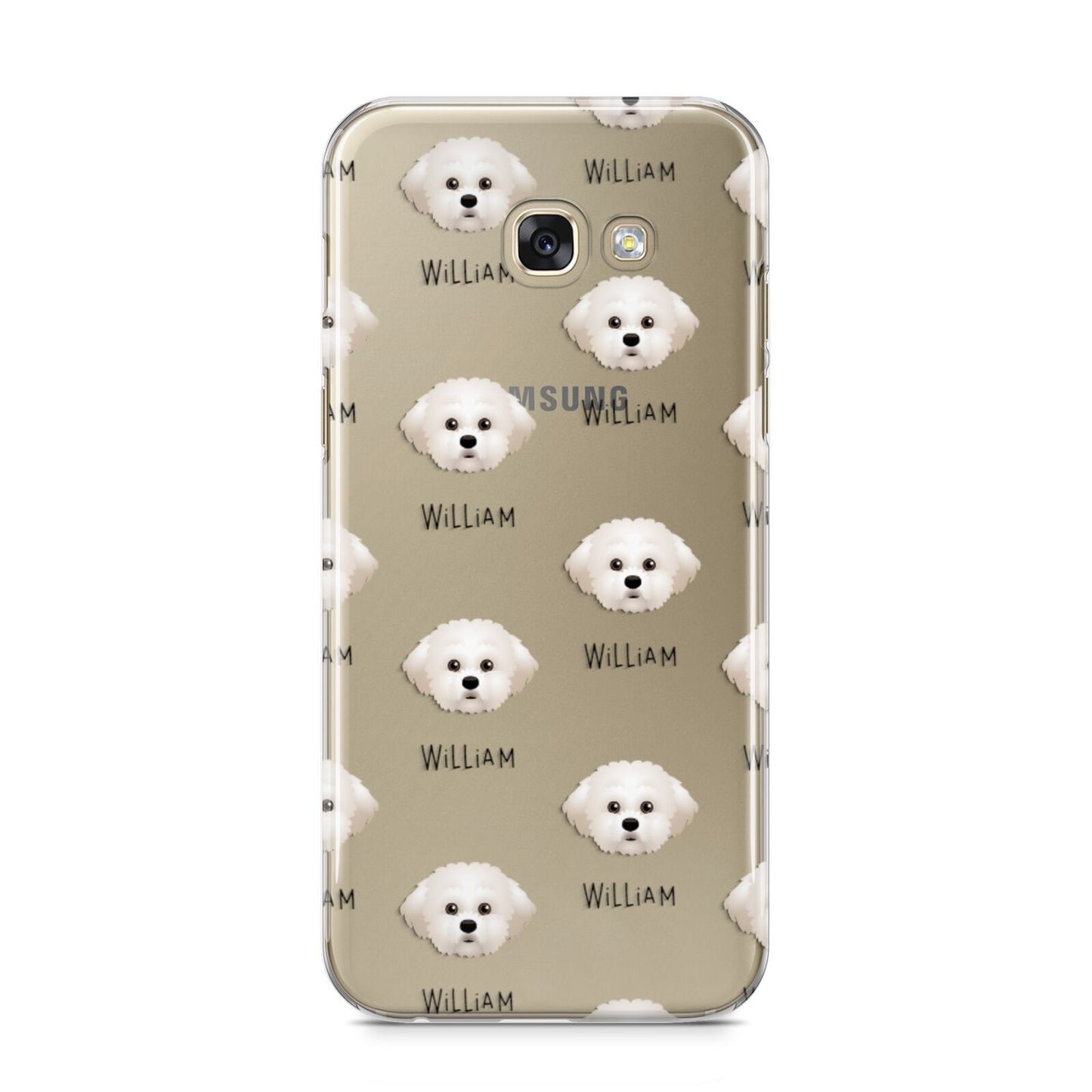 Maltichon Icon with Name Samsung Galaxy A5 2017 Case on gold phone