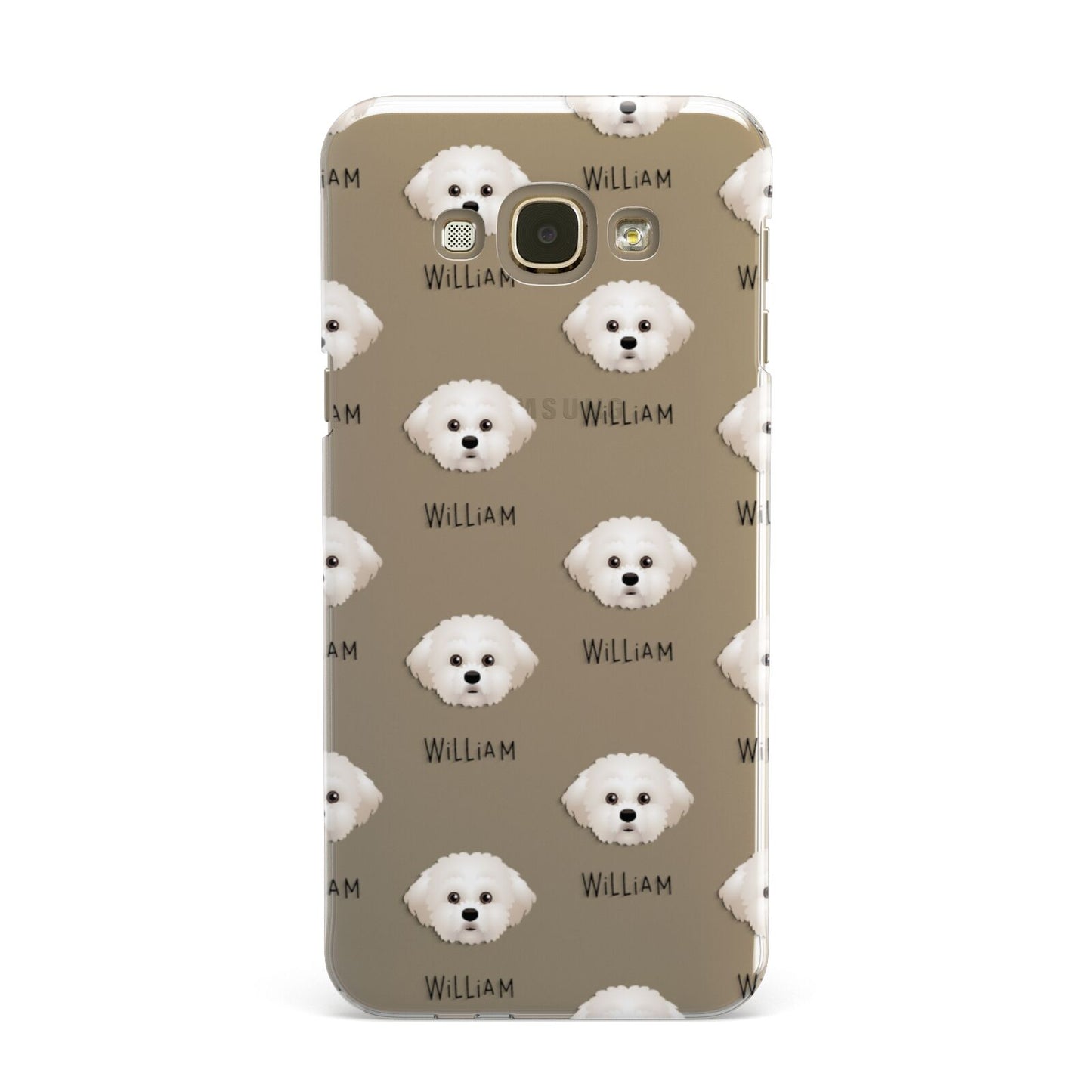 Maltichon Icon with Name Samsung Galaxy A8 Case