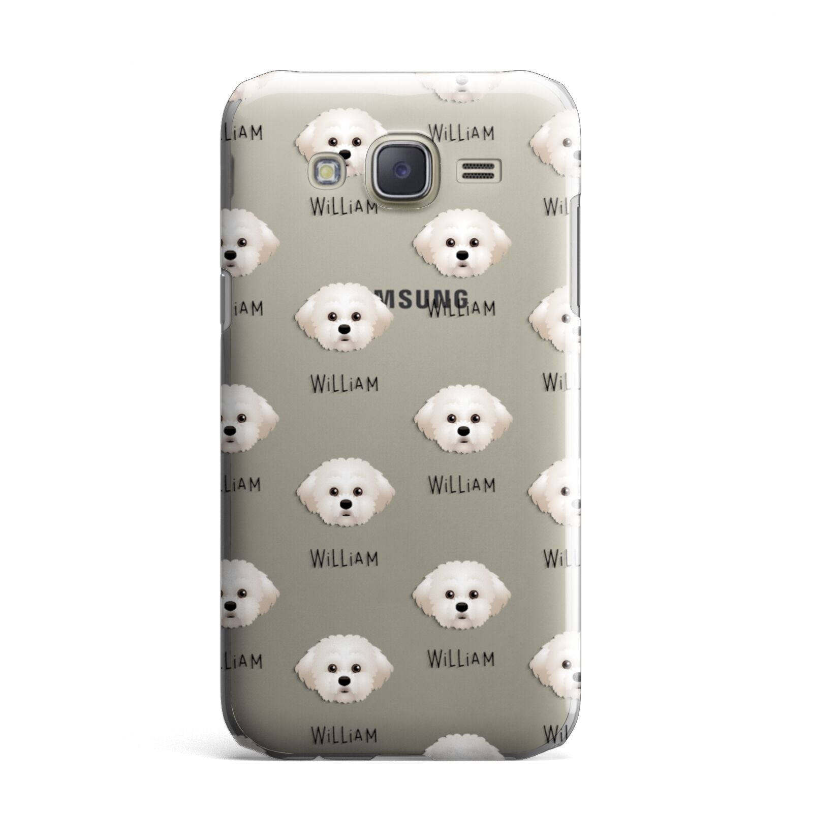 Maltichon Icon with Name Samsung Galaxy J7 Case