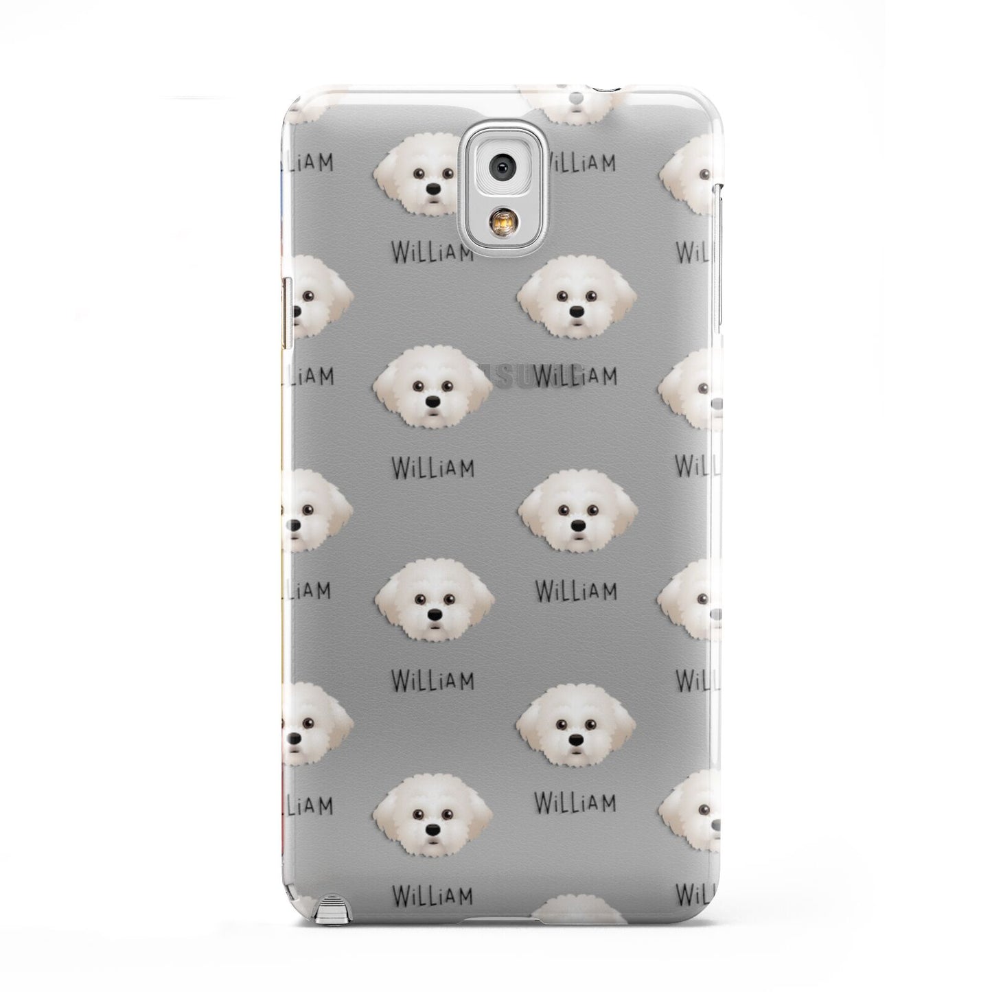 Maltichon Icon with Name Samsung Galaxy Note 3 Case