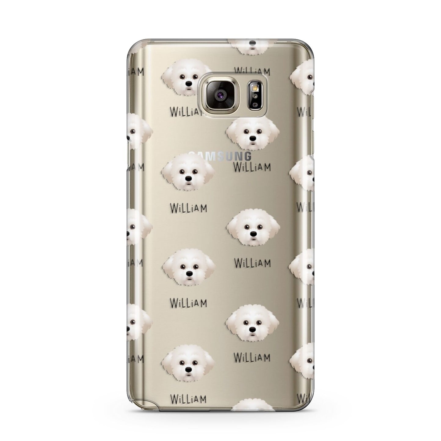 Maltichon Icon with Name Samsung Galaxy Note 5 Case