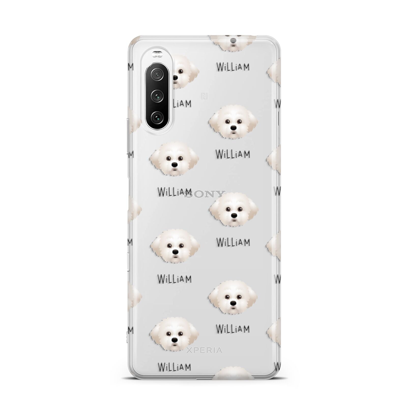 Maltichon Icon with Name Sony Xperia 10 III Case