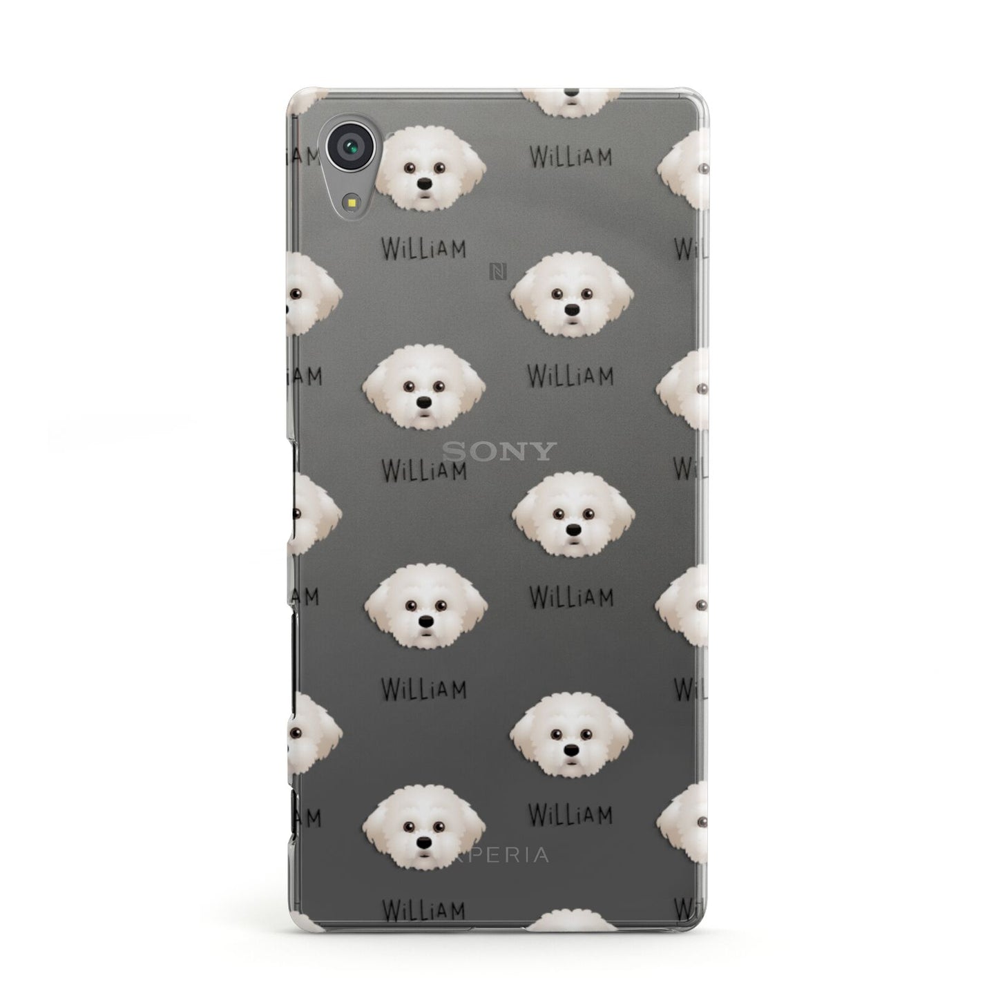 Maltichon Icon with Name Sony Xperia Case