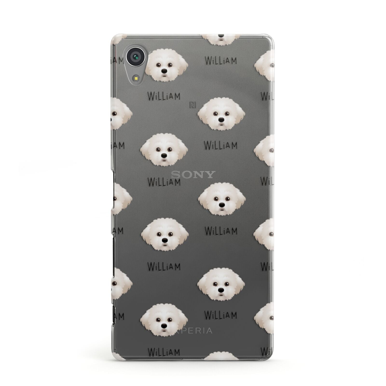 Maltichon Icon with Name Sony Xperia Case