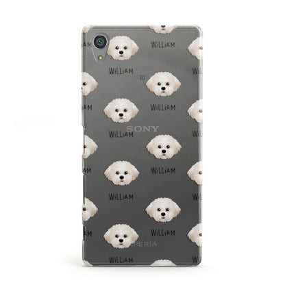 Maltichon Icon with Name Sony Xperia Case