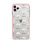 Maltichon Icon with Name iPhone 11 Pro Max Impact Pink Edge Case