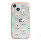 Maltichon Icon with Name iPhone 13 Mini TPU Impact Case with Pink Edges