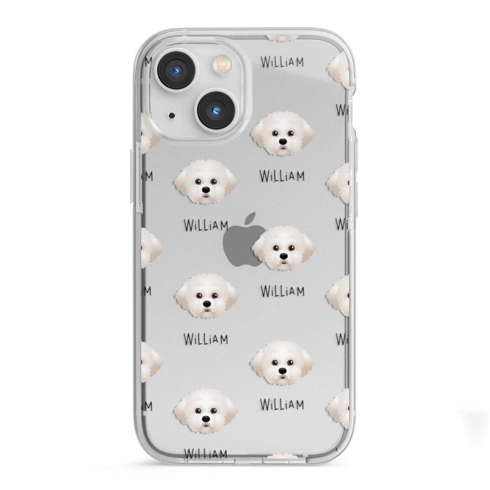 Maltichon Icon with Name iPhone 13 Mini TPU Impact Case with White Edges