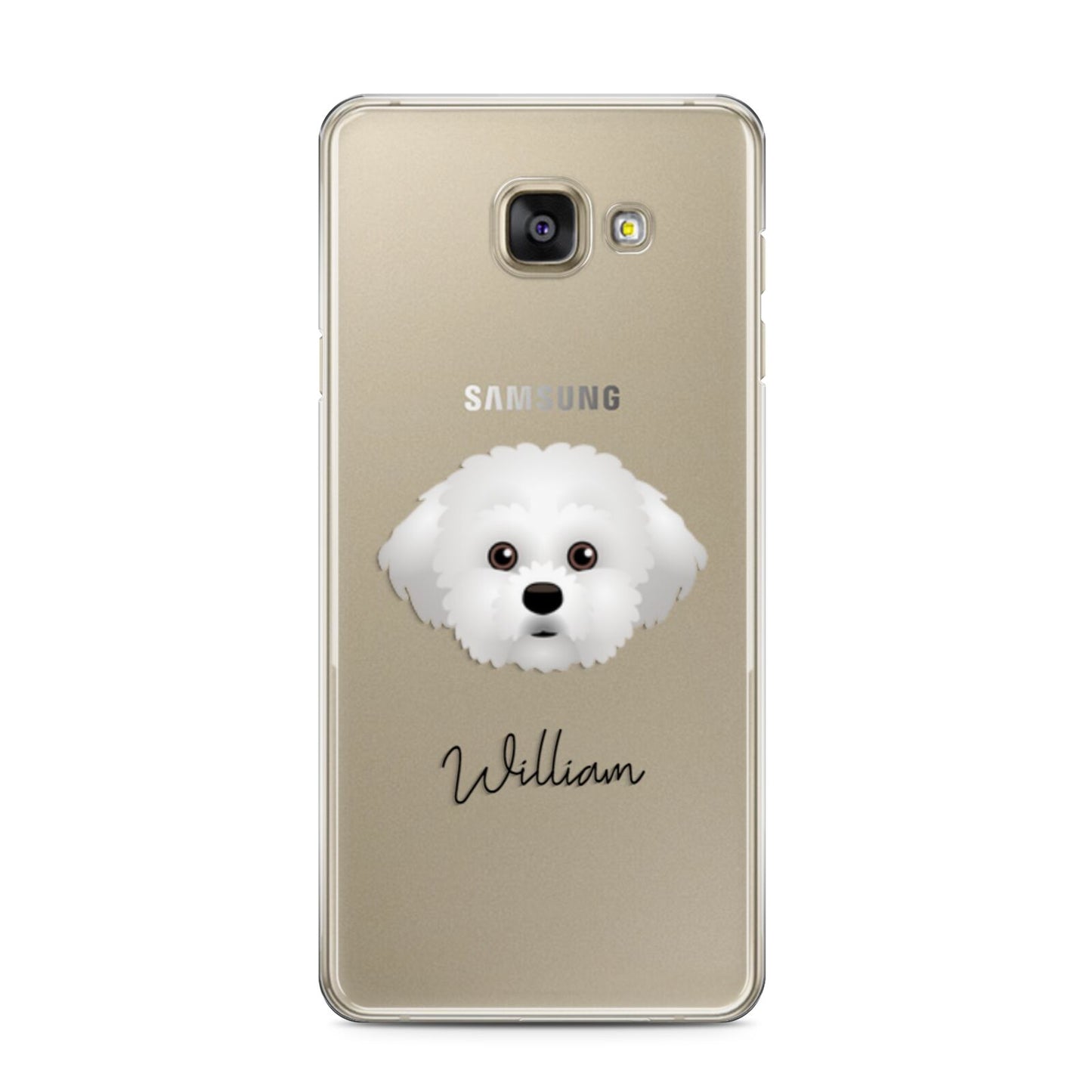 Maltichon Personalised Samsung Galaxy A3 2016 Case on gold phone