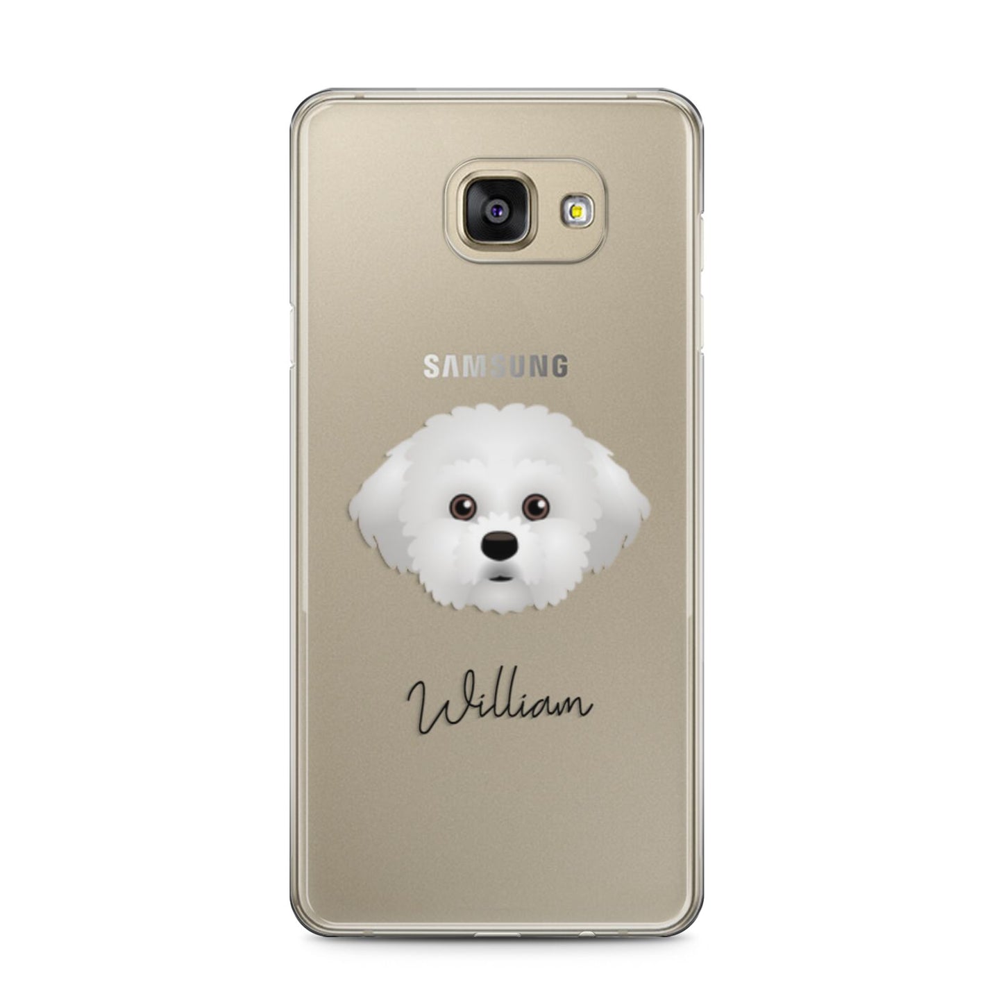 Maltichon Personalised Samsung Galaxy A5 2016 Case on gold phone
