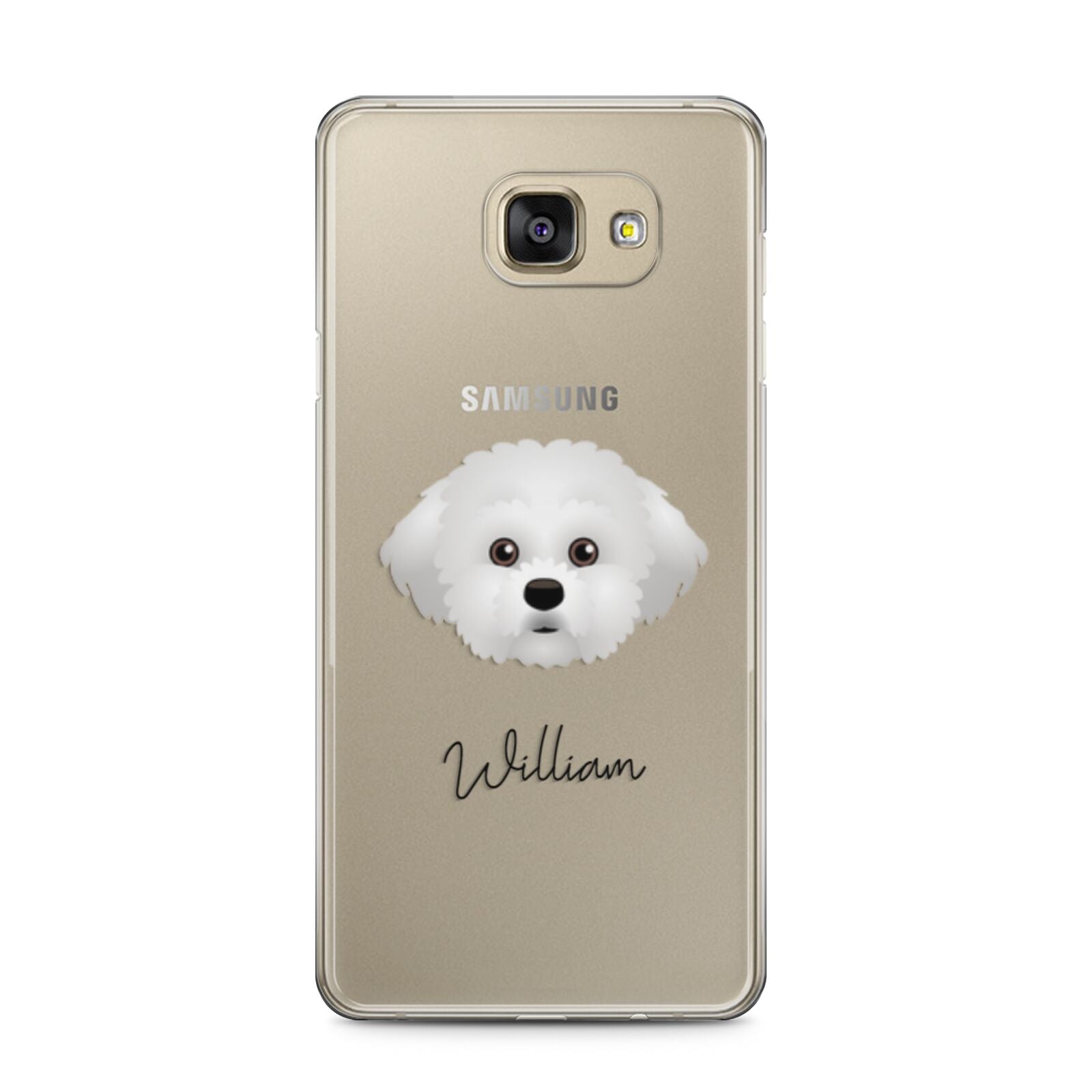 Maltichon Personalised Samsung Galaxy A5 2016 Case on gold phone