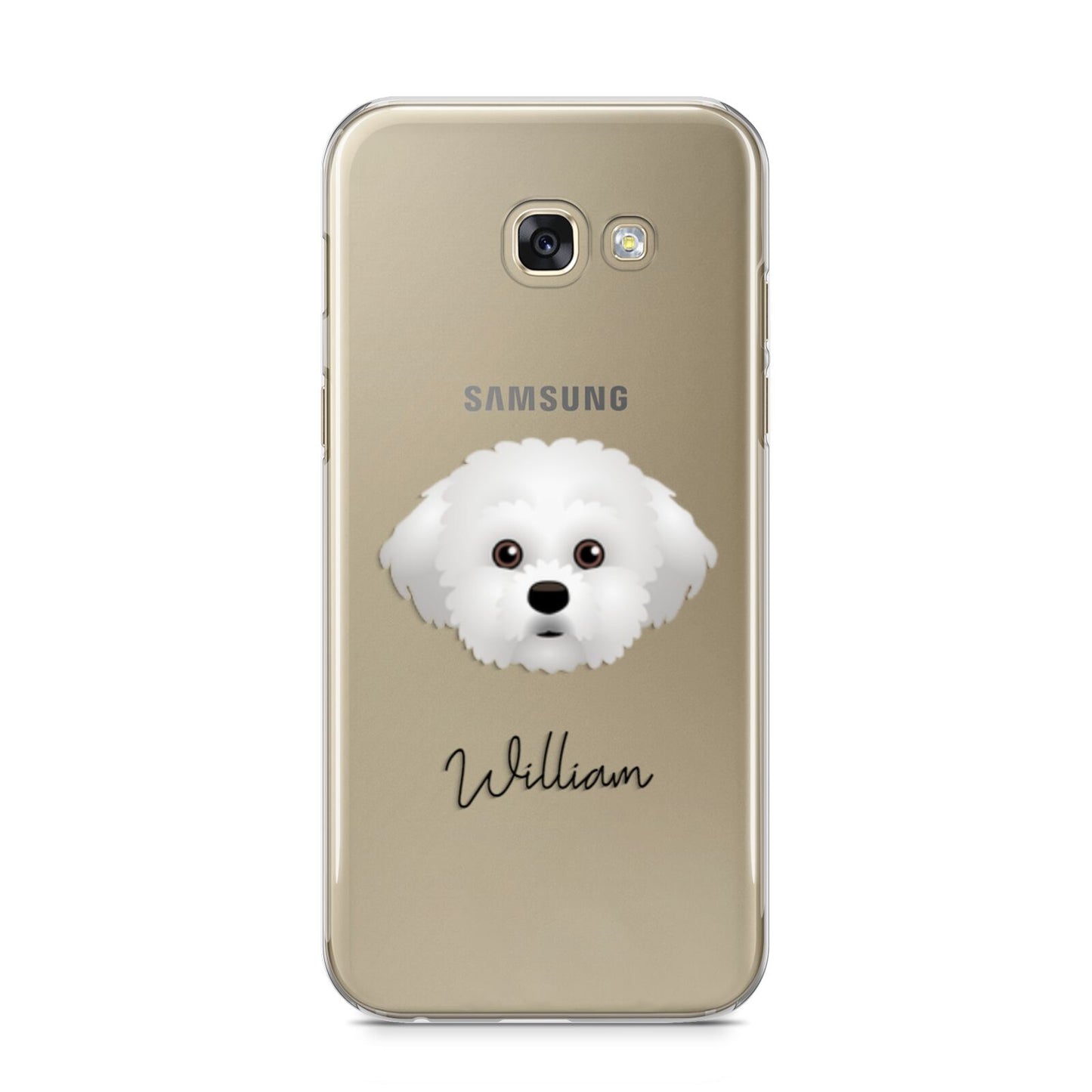 Maltichon Personalised Samsung Galaxy A5 2017 Case on gold phone
