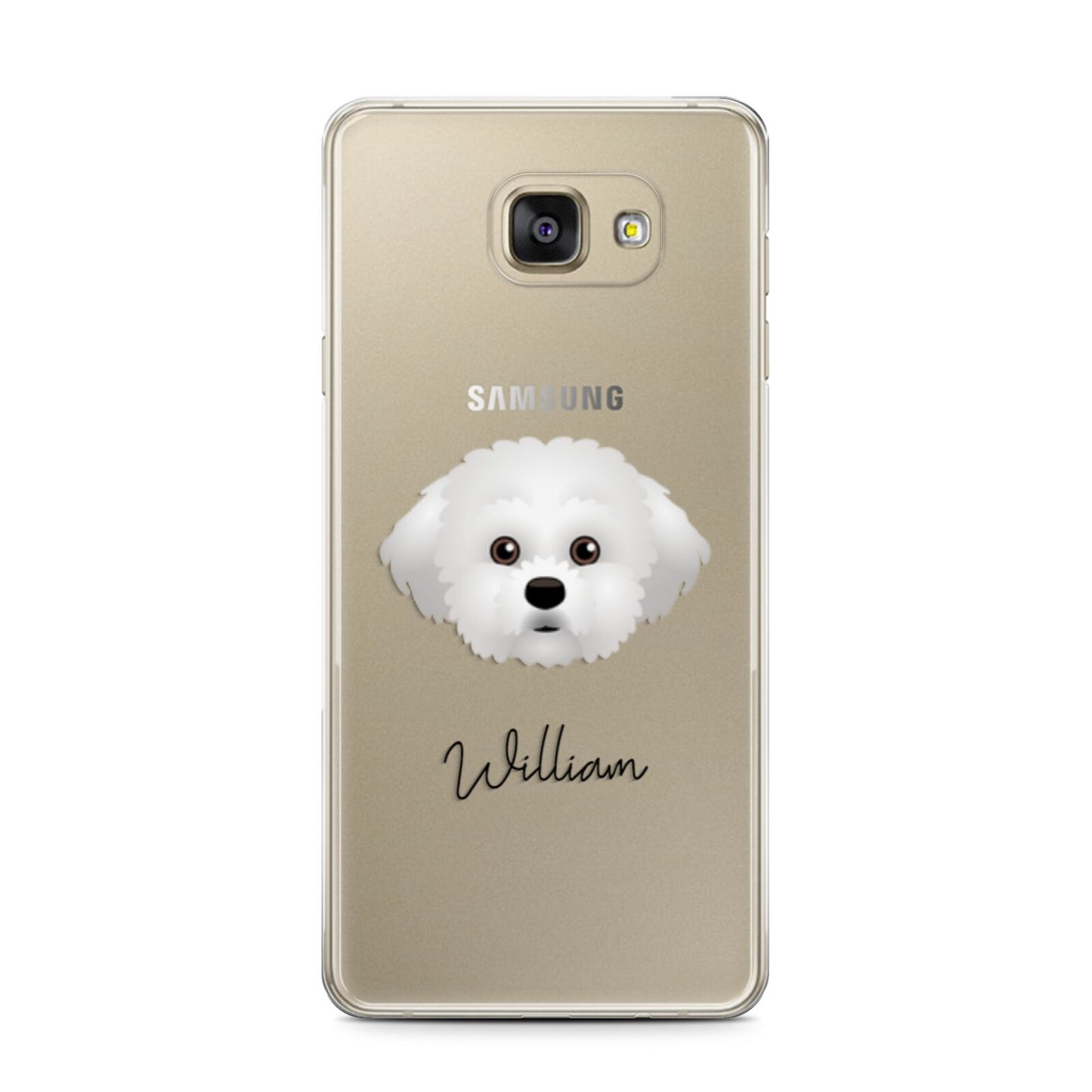 Maltichon Personalised Samsung Galaxy A7 2016 Case on gold phone