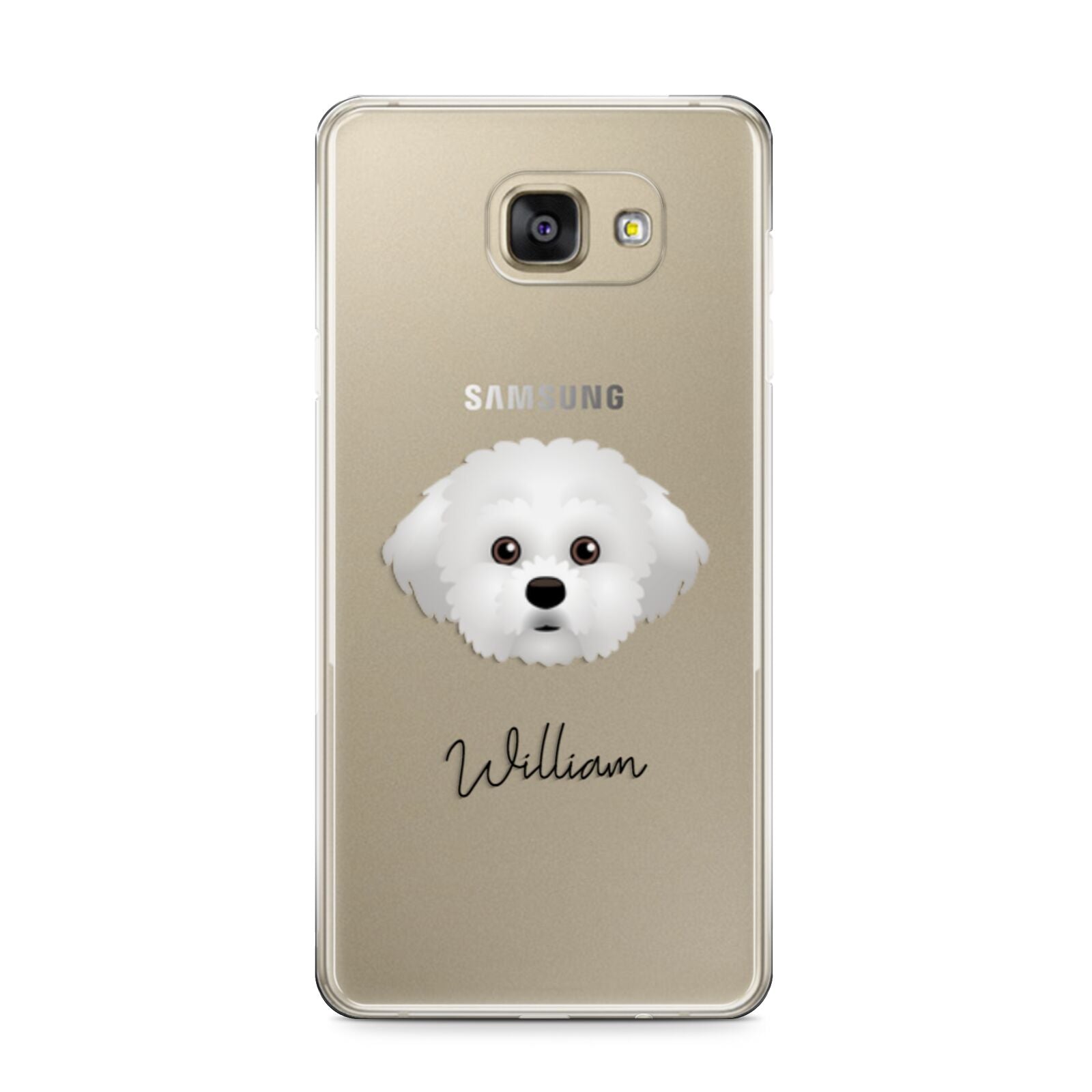 Maltichon Personalised Samsung Galaxy A9 2016 Case on gold phone