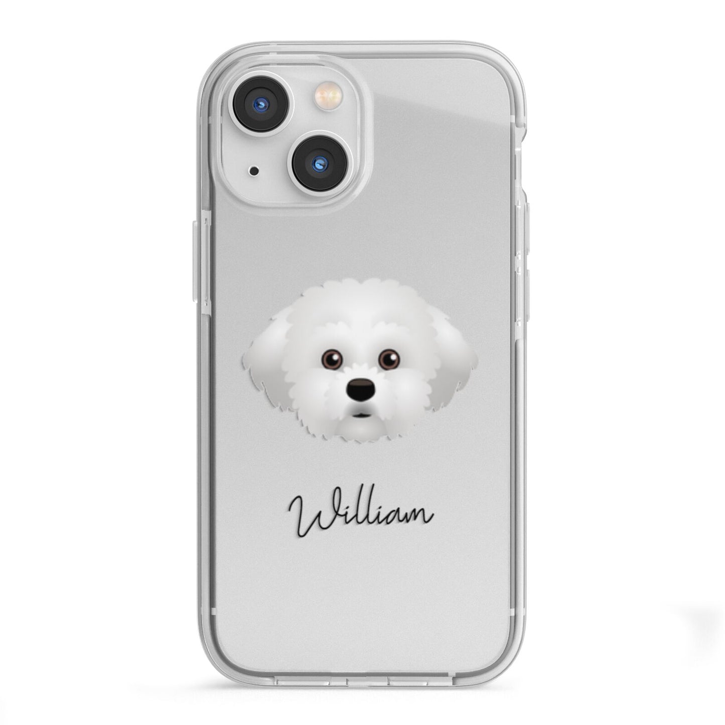 Maltichon Personalised iPhone 13 Mini TPU Impact Case with White Edges