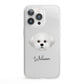 Maltichon Personalised iPhone 13 Pro Clear Bumper Case
