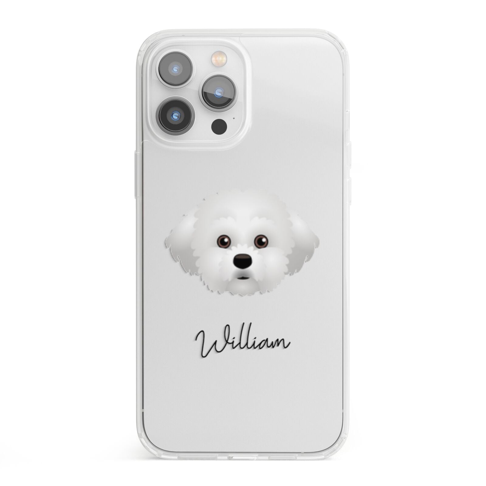 Maltichon Personalised iPhone 13 Pro Max Clear Bumper Case