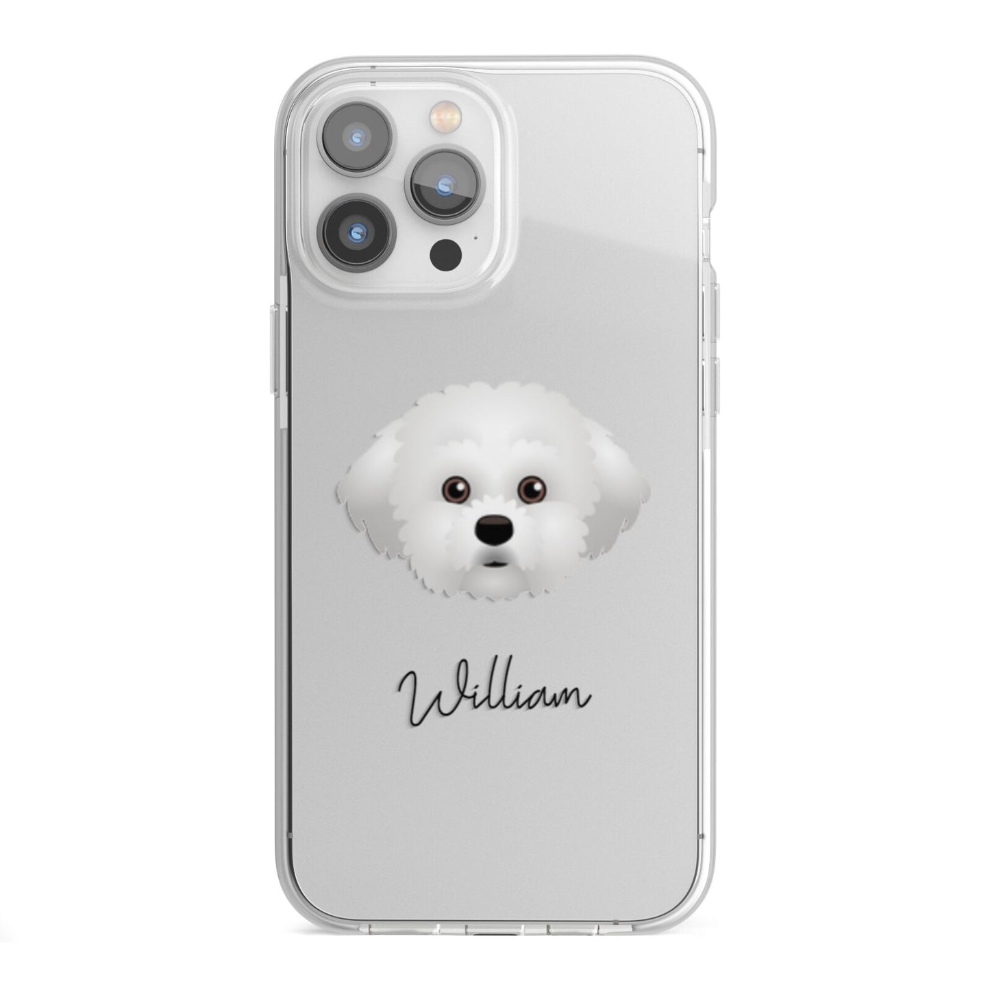 Maltichon Personalised iPhone 13 Pro Max TPU Impact Case with White Edges
