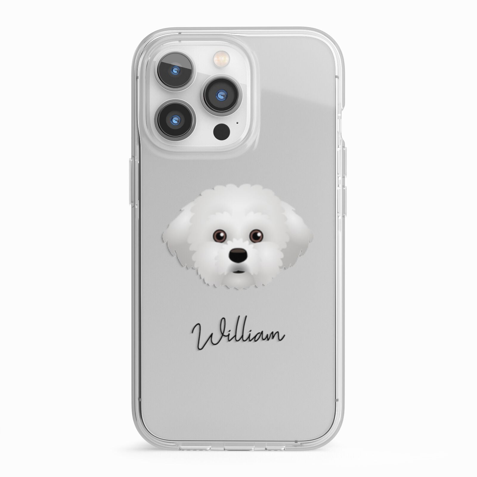 Maltichon Personalised iPhone 13 Pro TPU Impact Case with White Edges