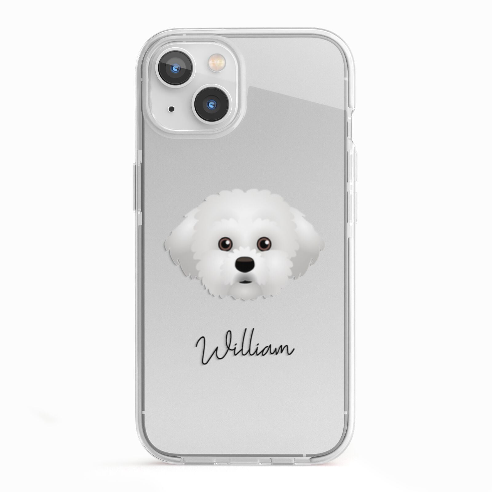 Maltichon Personalised iPhone 13 TPU Impact Case with White Edges