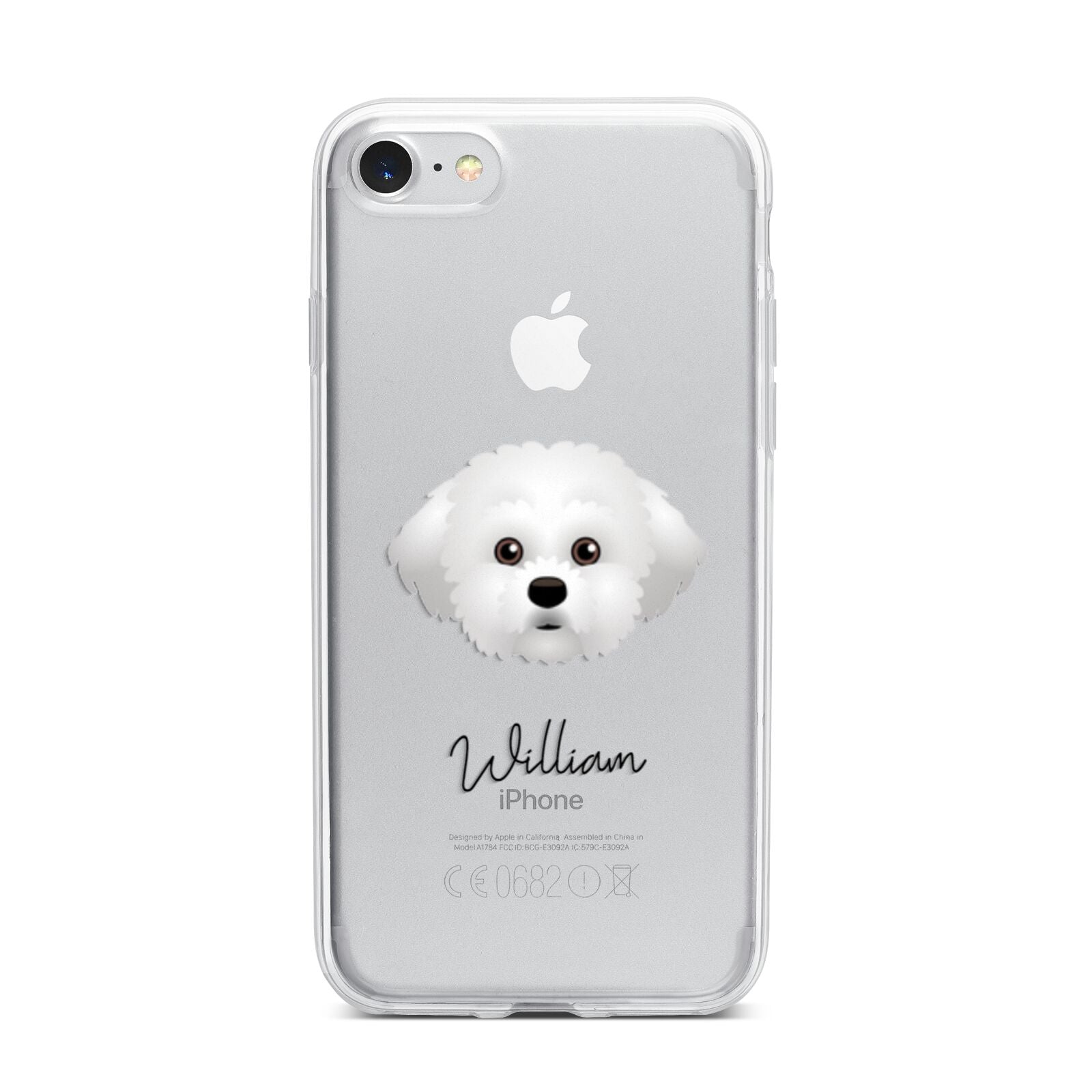 Maltichon Personalised iPhone 7 Bumper Case on Silver iPhone