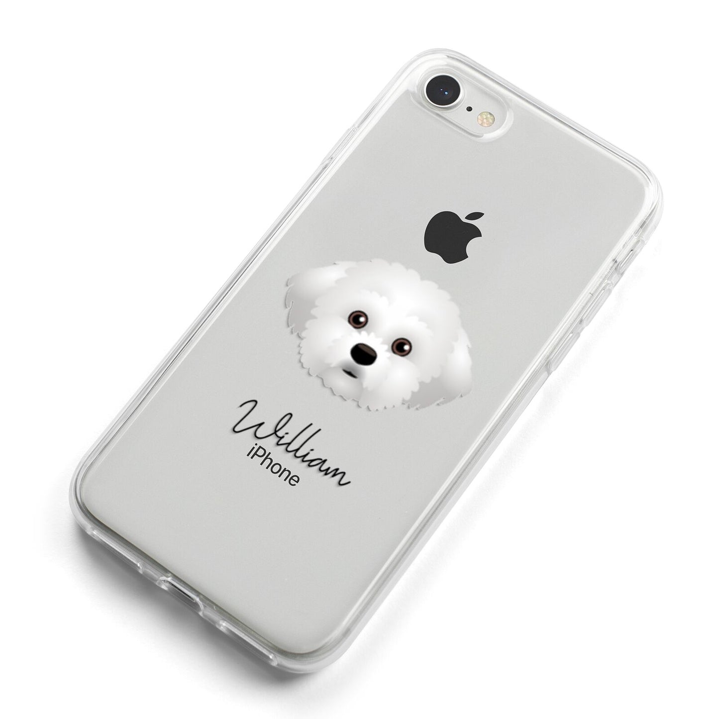 Maltichon Personalised iPhone 8 Bumper Case on Silver iPhone Alternative Image