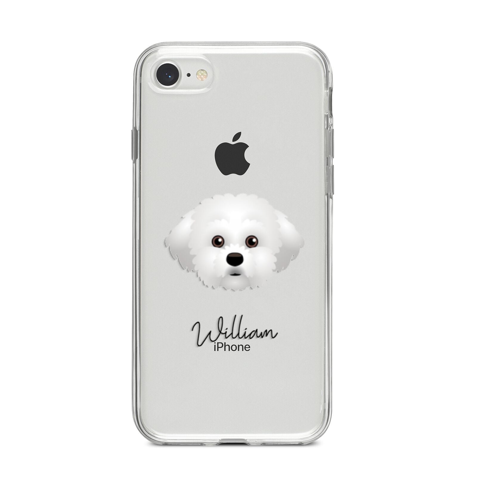 Maltichon Personalised iPhone 8 Bumper Case on Silver iPhone