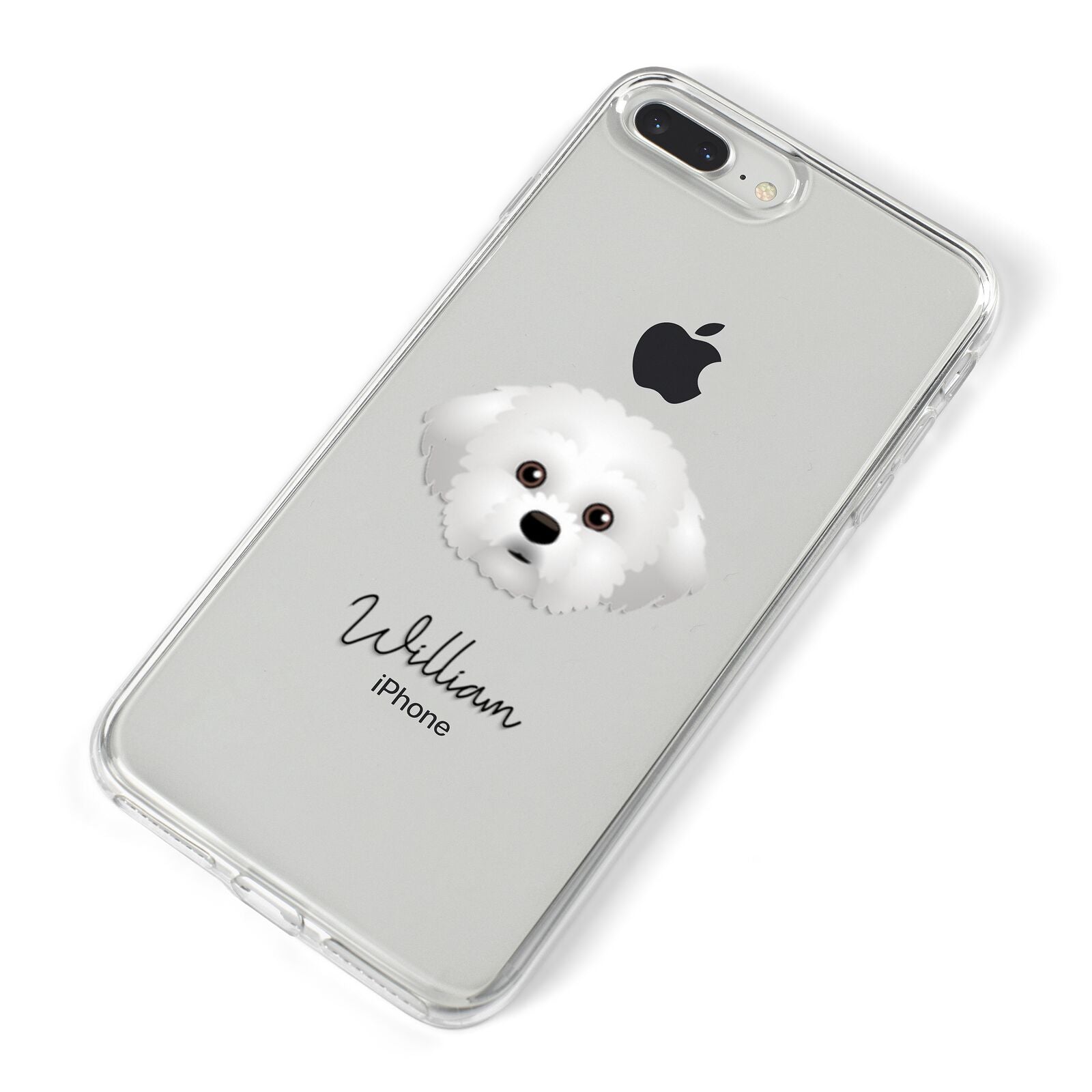 Maltichon Personalised iPhone 8 Plus Bumper Case on Silver iPhone Alternative Image