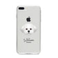 Maltichon Personalised iPhone 8 Plus Bumper Case on Silver iPhone