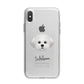 Maltichon Personalised iPhone X Bumper Case on Silver iPhone Alternative Image 1