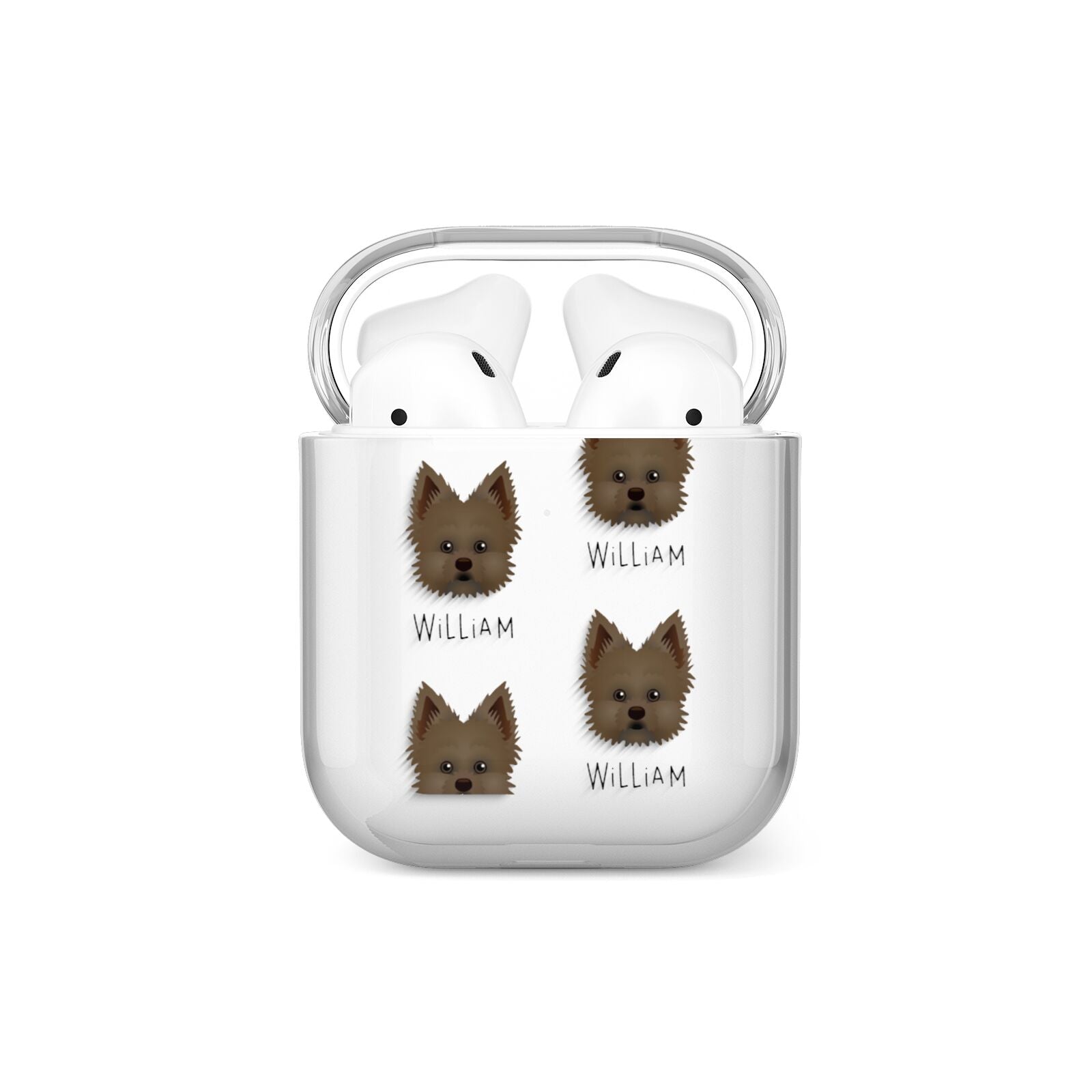 Maltipom Icon with Name AirPods Case