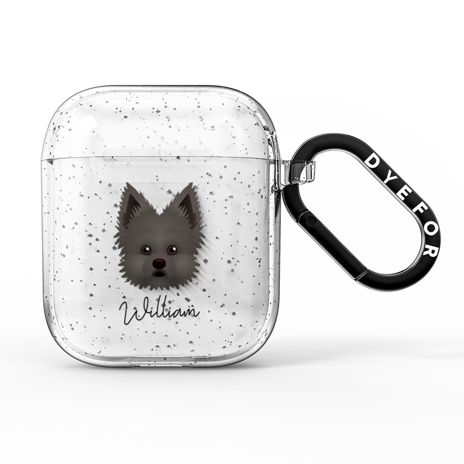 Maltipom Personalised AirPods Glitter Case