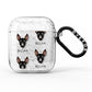 Manchester Terrier Icon with Name AirPods Glitter Case