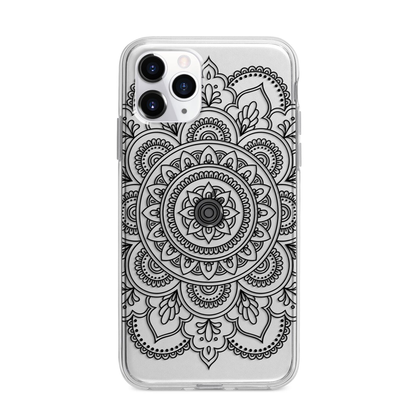 Mandala Apple iPhone 11 Pro Max in Silver with Bumper Case