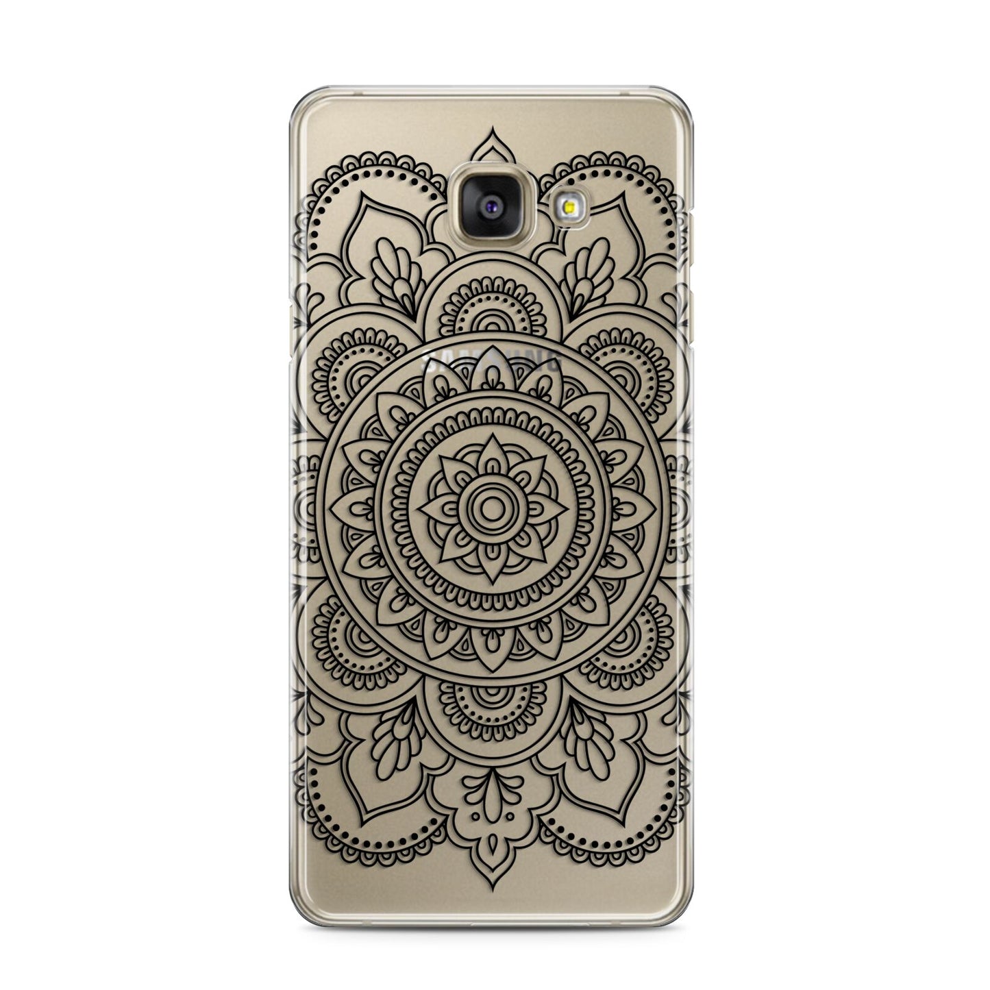 Mandala Samsung Galaxy A3 2016 Case on gold phone
