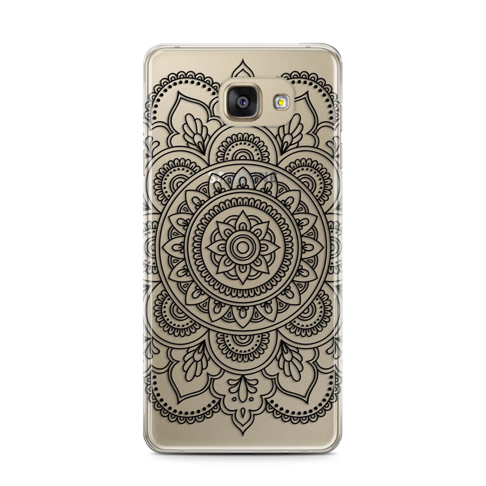 Mandala Samsung Galaxy A7 2016 Case on gold phone