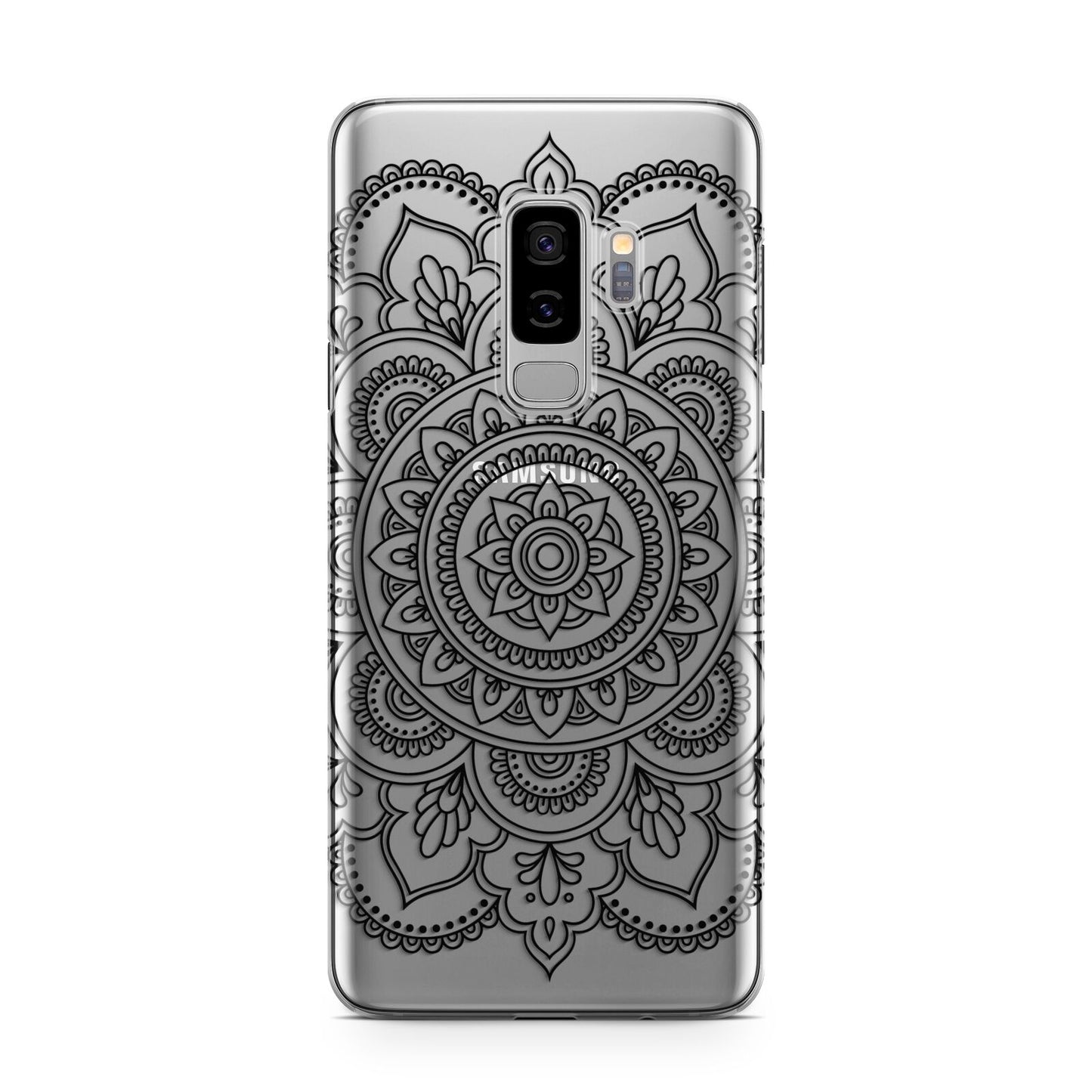 Mandala Samsung Galaxy S9 Plus Case on Silver phone