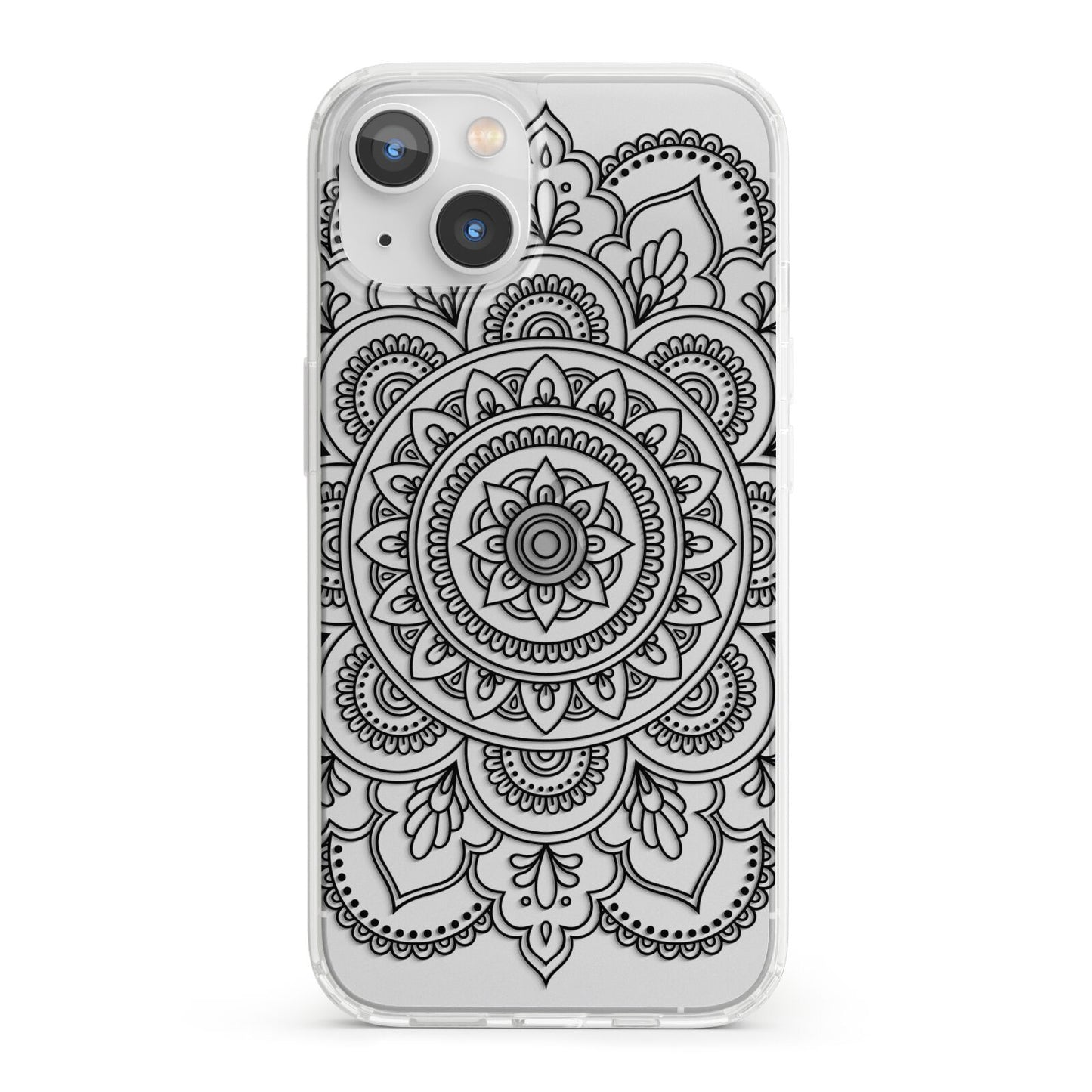 Mandala iPhone 13 Clear Bumper Case