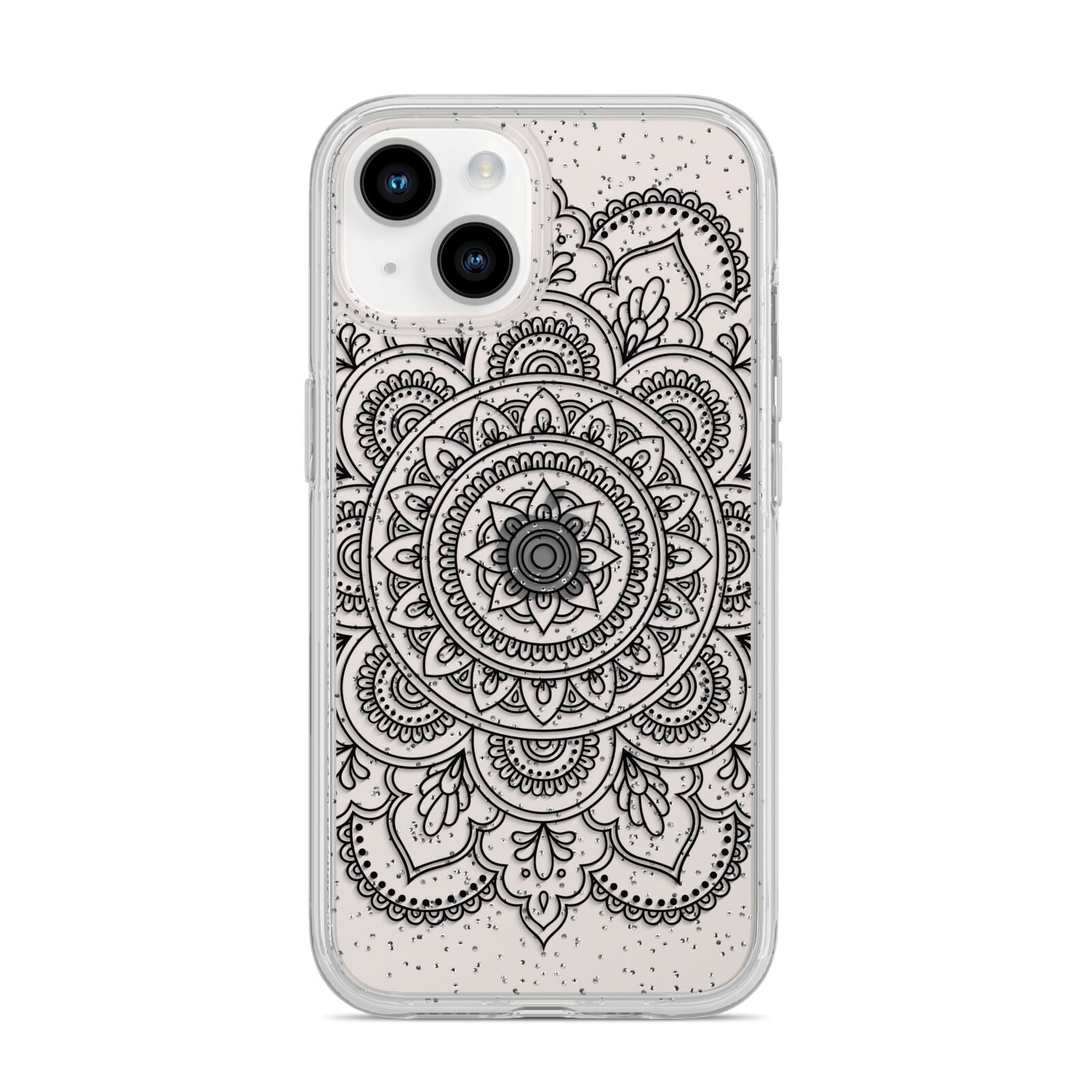 Mandala iPhone 14 Glitter Tough Case Starlight