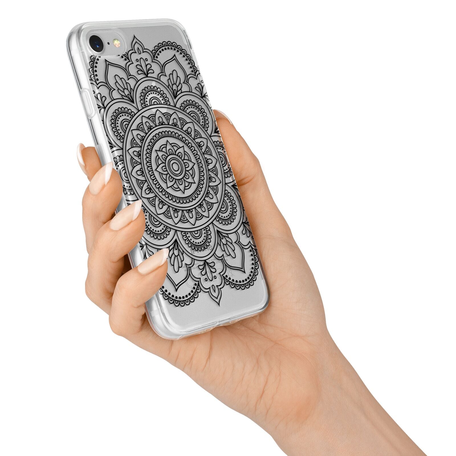 Mandala iPhone 7 Bumper Case on Silver iPhone Alternative Image