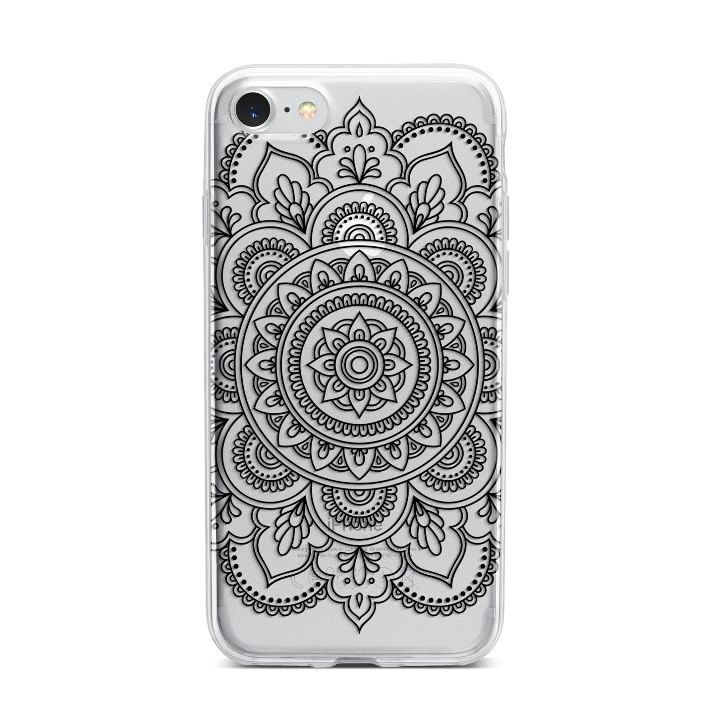 Mandala iPhone 7 Bumper Case on Silver iPhone