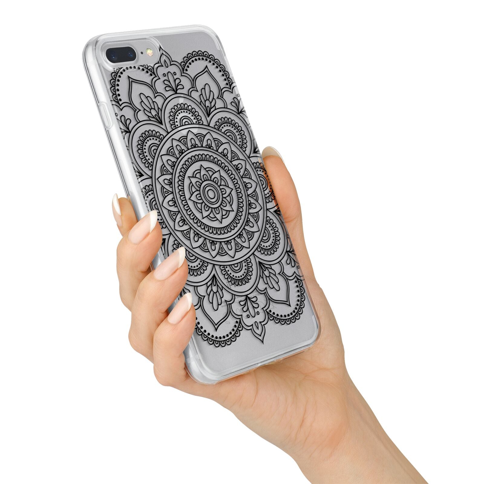 Mandala iPhone 7 Plus Bumper Case on Silver iPhone Alternative Image