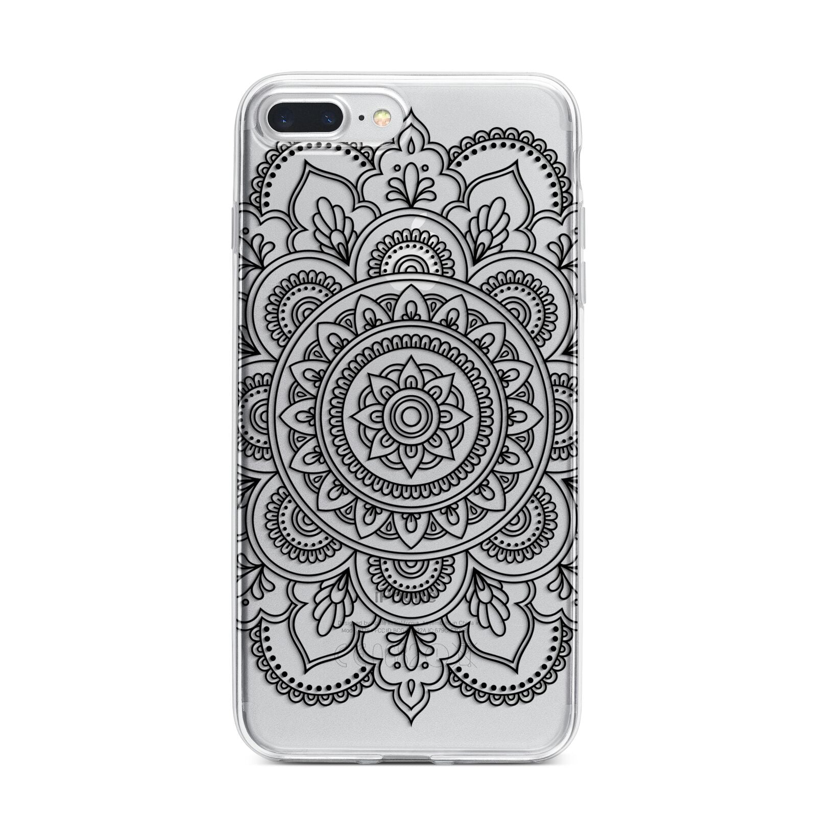 Mandala iPhone 7 Plus Bumper Case on Silver iPhone