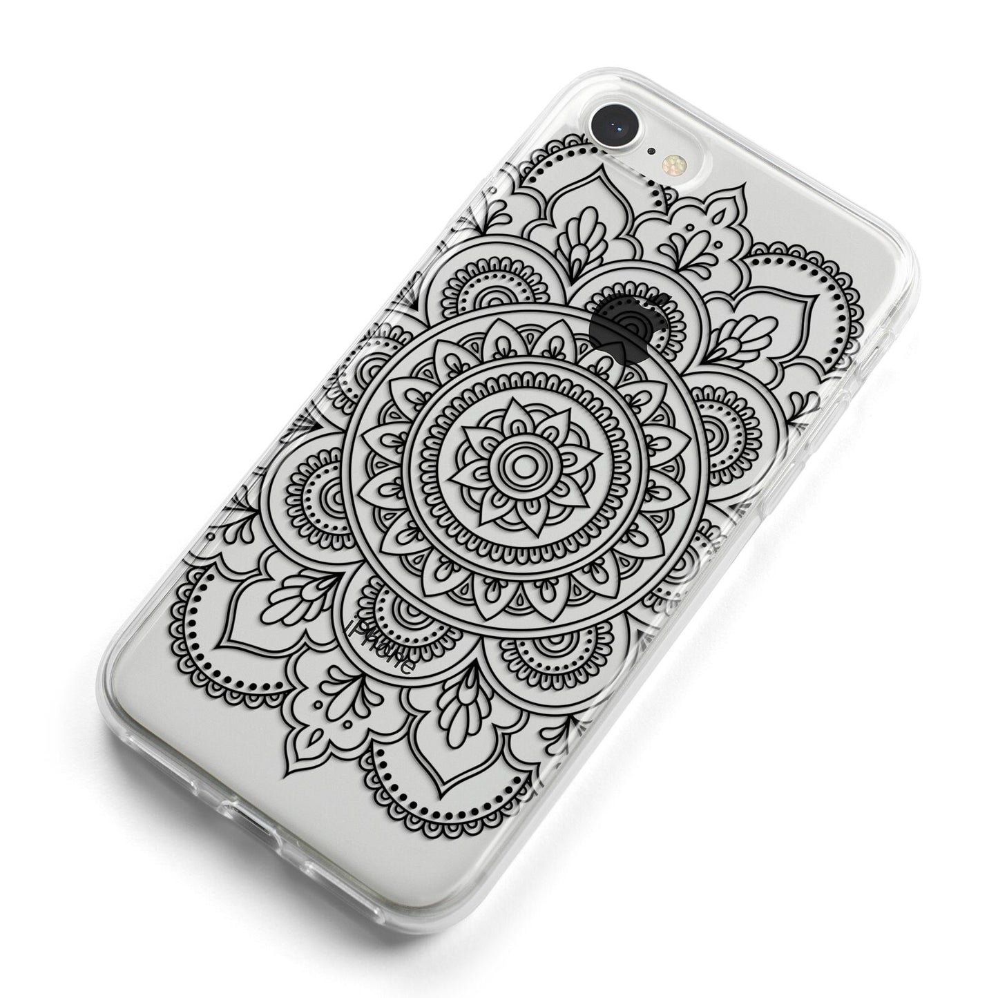 Mandala iPhone 8 Bumper Case on Silver iPhone Alternative Image