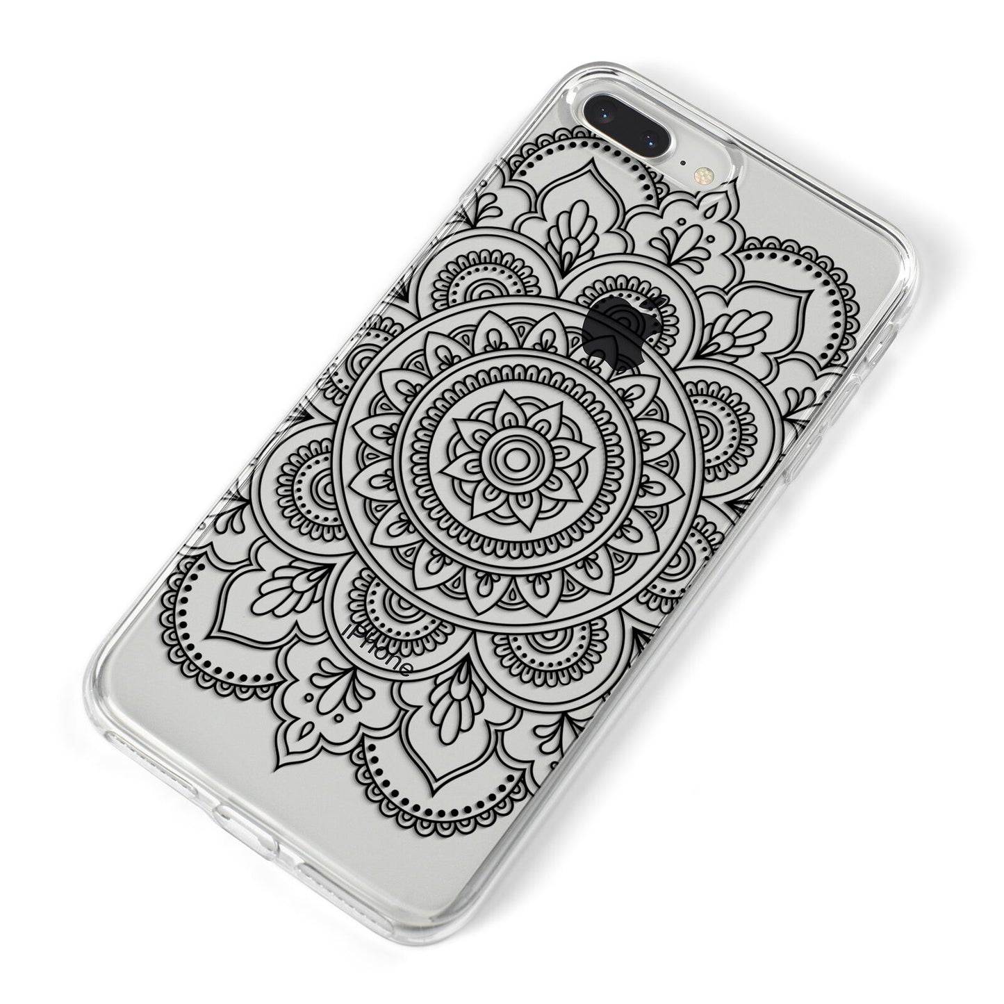 Mandala iPhone 8 Plus Bumper Case on Silver iPhone Alternative Image