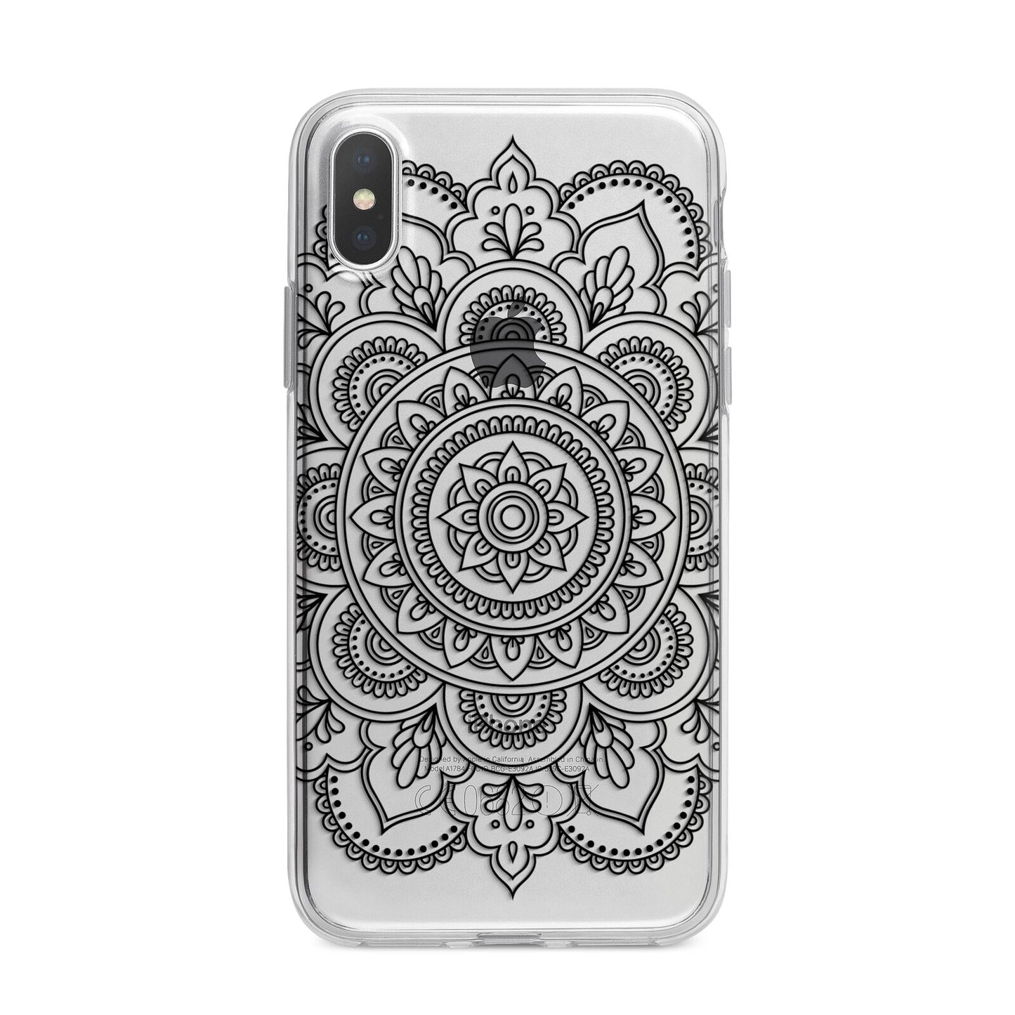 Mandala iPhone X Bumper Case on Silver iPhone Alternative Image 1